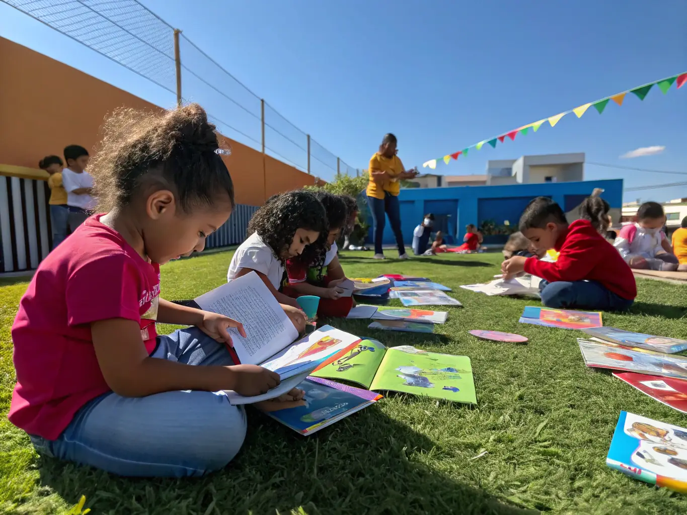 Children participating in an outdoor educational program about local wildlife, highlighting the organization's community engagement efforts.